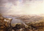 Conrad Martens Sydney from the North Shore oil painting